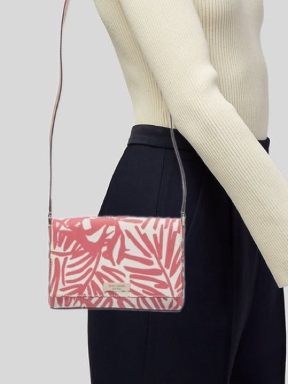 Kate Spade Grant Street Sally Crossbody Peony Palm - Pink & White NWT $138 MSRP